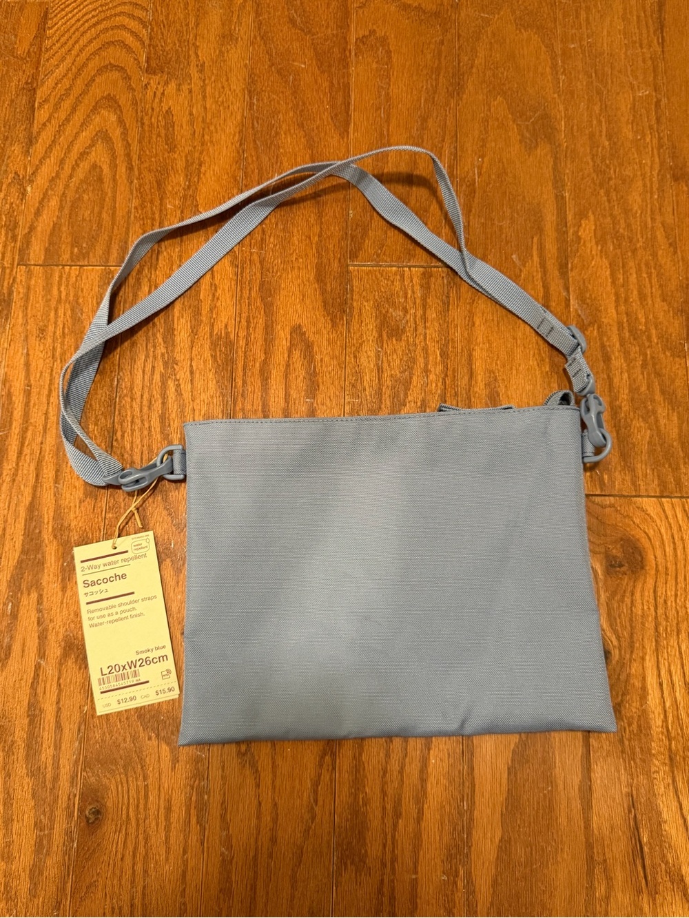 MUJI Sacoche Blue Crossbody Bag